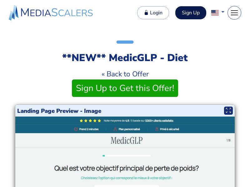 MedicGLP - Diet {+Quiz, DTC} [FR, CH, BE]