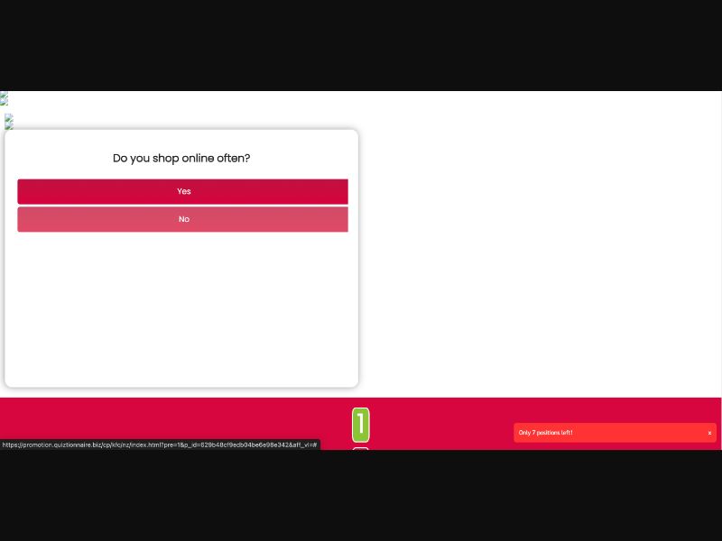 NZ - Quiztionnaire - KFC Giftcard $1000 - (CPL)