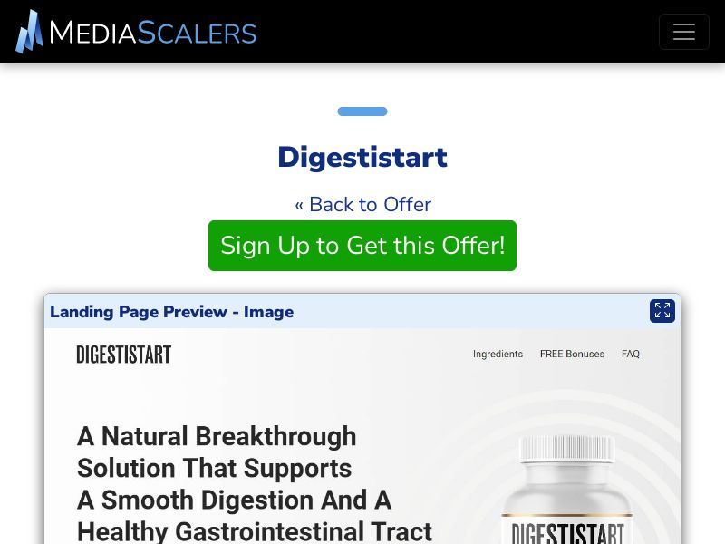 Digestistart {+DTC, TSL, VSL} [US, CA, AU, UK, NZ, IE]