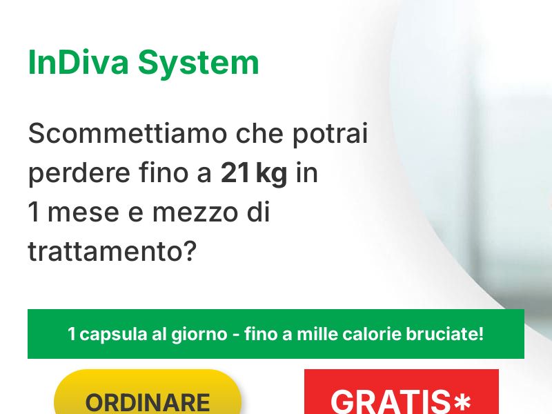 InDiva System (IT/ES) FREE - WEIGHT LOSS TREATMENT