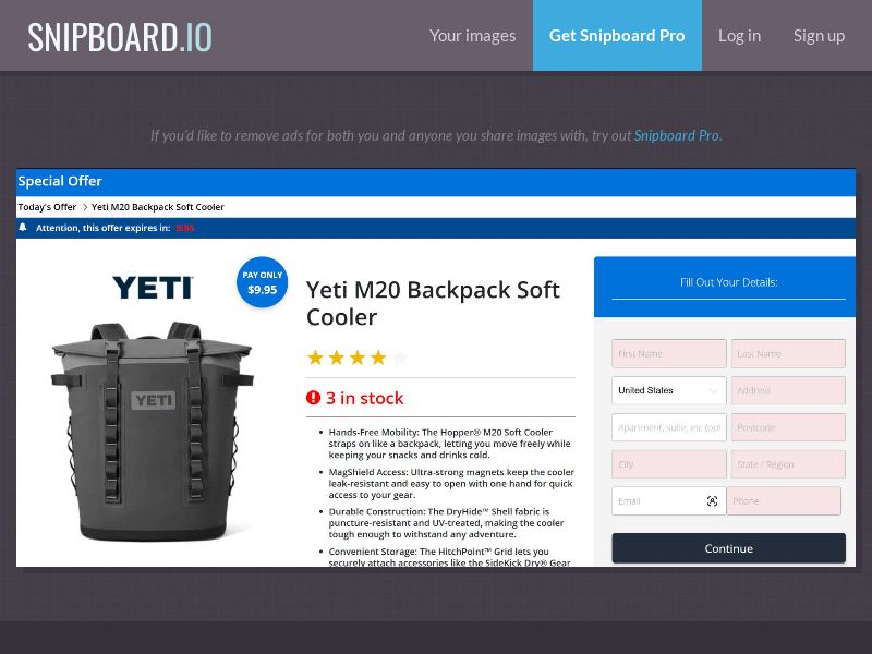 BigBusiness - Yeti Back Pack 9.95$CTC FR - CC Submit