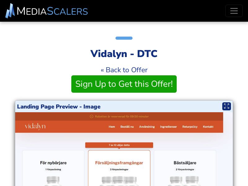 Vidalyn - DTC (Event Tracking) [SE]