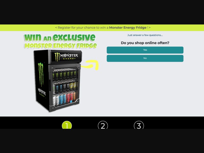 UK - Quiztionnaire - Monster Energy Fridge - (CPL)