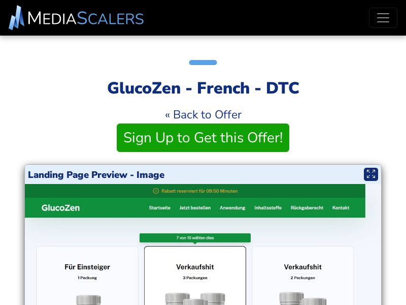 GlucoZen - French - DTC (Event Tracking) [FR, BE]