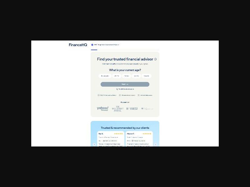 FinanceHQ - Financial Advisor Matching - CPL (US)