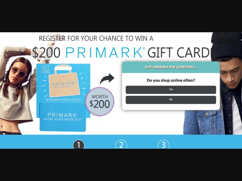 NZ - Quiztionnaire - Primark Giftcard - (CPL)