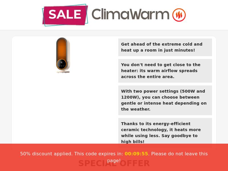 Qinux ClimaWarm SS - US/INTL