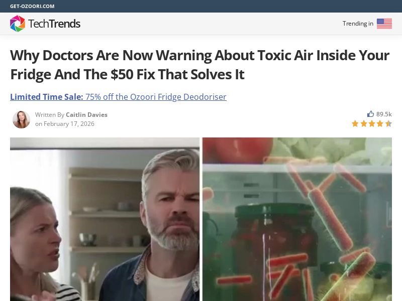 Ozoori Fridge Deodoriser - Advertorial [INTL] (Social,Banner,Native,Push,SEO,Search,Brand Bidding) - CPA