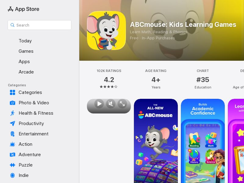 ABCMouse 2.0 - US - CPA - iOS - Content, Incent - (Preapproval Required)