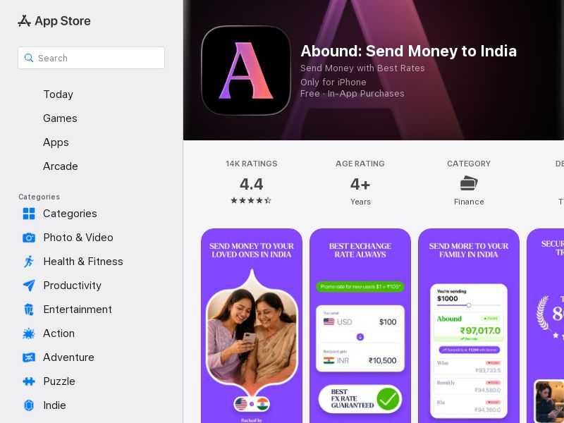 Abound - US - CPA - iOS - Incent (Pre-approval Required)