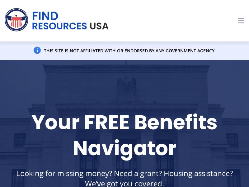 Find Resources USA - Government Grants - US