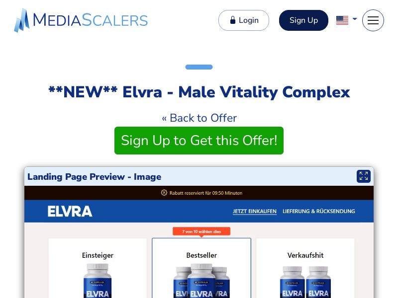 Elvra - Male Vitality Complex {+DTC} (Event Tracking) [DE, FR, AT, CH, IT, SE, DK, +7 More]