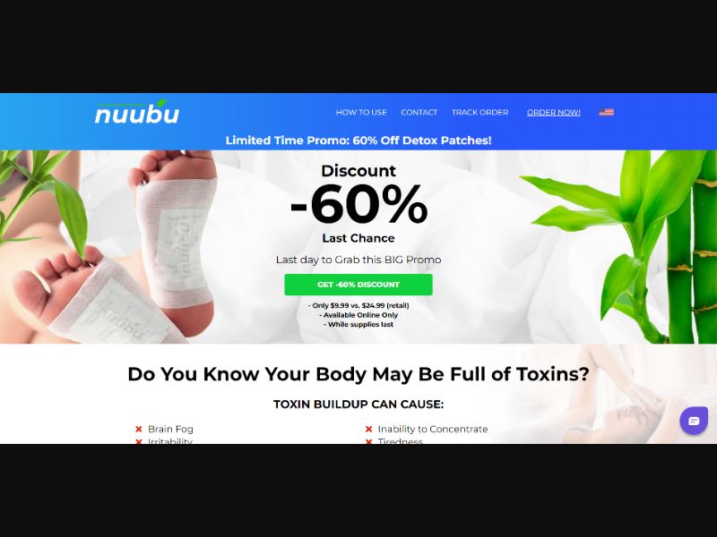 [WEB+MOB] Nuubu - Detox Foot Patches - SUBSCRIPTION /International (15 GEOs) CPS