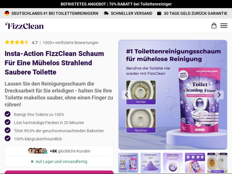 Ecom - FizzClean - DE