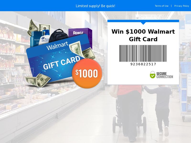 US - YOUSWEEPS - Win $1000 Walmart gift card - SOI