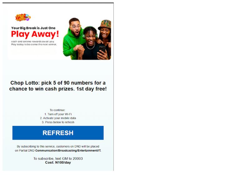 Choplotto Secure D Airtel