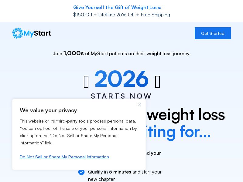 MyStartHealth Weight Loss Journey - US