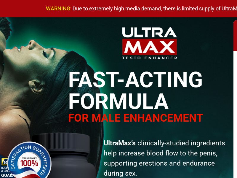 UltraMax Testo Enhancer - AU,GL,HK,IS,IN,ID,IE,IL,JP,MY,NZ,PH,SG,SA,TW,TH,AE,UK,VN - (Display Only)