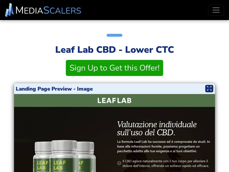Leaf Lab CBD - Lower CTC (Event Tracking) [IT]