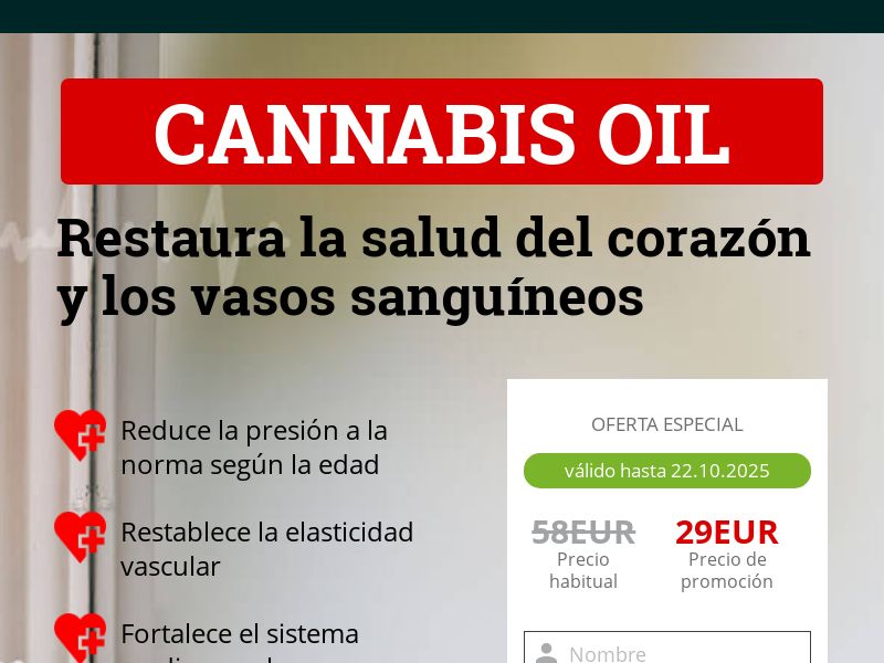 Cannabis Oil ES/IT 29 EUR - PRESSURE STABILIZING PRODUCT