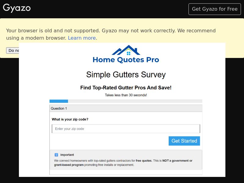 HomeQuotesPro - Gutters - CPL| US