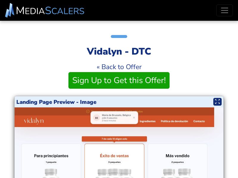 Vidalyn - DTC (Event Tracking) [ES]