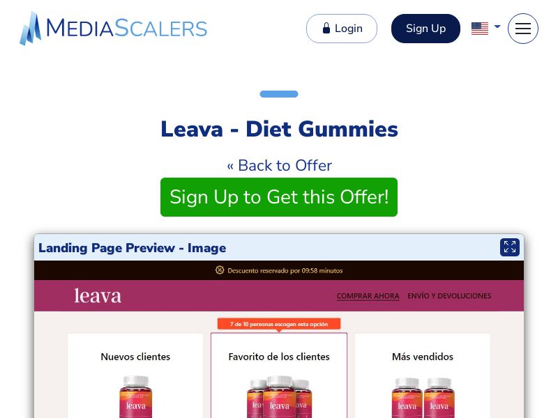 Leava - Diet Gummies {+DTC} (Event Tracking) [ES]