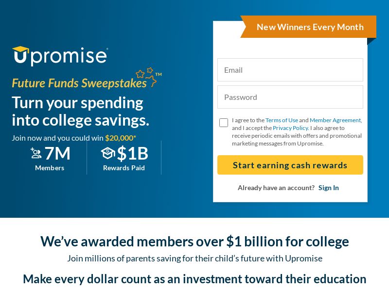Upromise | Turn Your Spending into College $avings! - DOI CPL | US