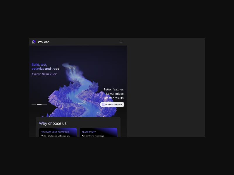 TWM.one - Algorithmic Trading Platform - CPS (US,UK,CA +more)