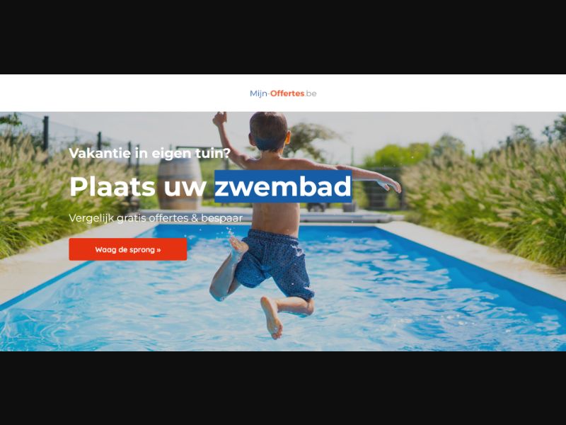 [WEB+MOB] Mijn-Offertes – Escape the Heat this Summer in Your Own Backyard (Pool) /BE(NL) SOI [Approval Required]