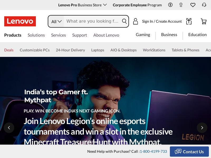 Lenovo.com Ecommerce CPS - India