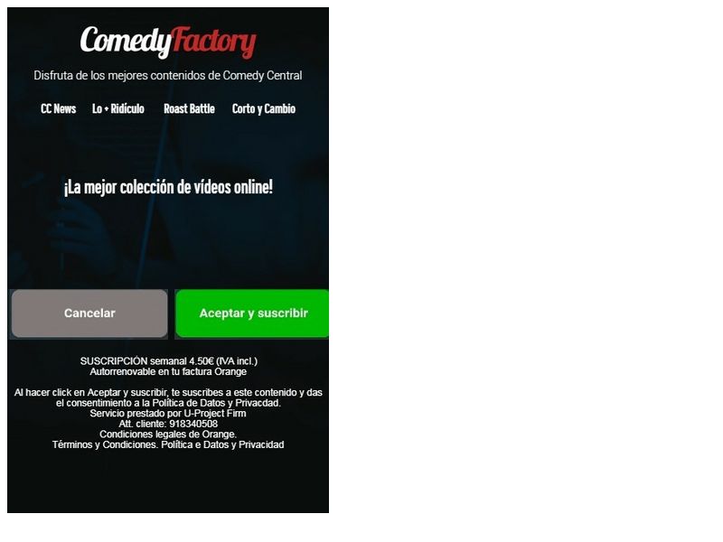 Comedy Factory Orange