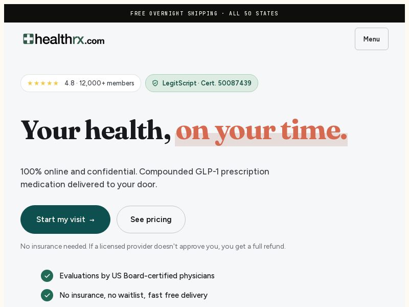 HealthRx Weightloss - US