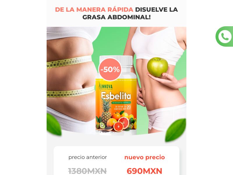 Esbelita 690 mxn - WEIGHT LOSS TREATMENT