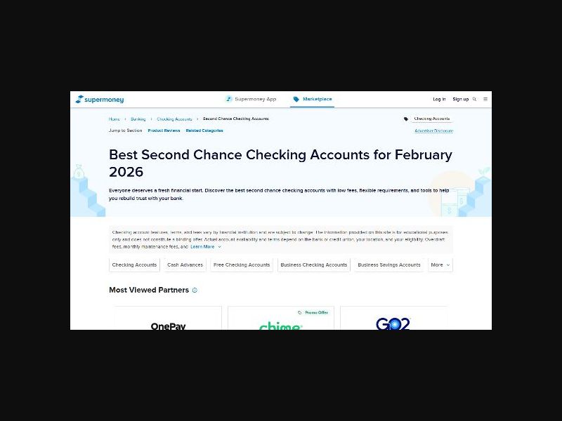 SuperMoney - Checking Account - RevShare (US)