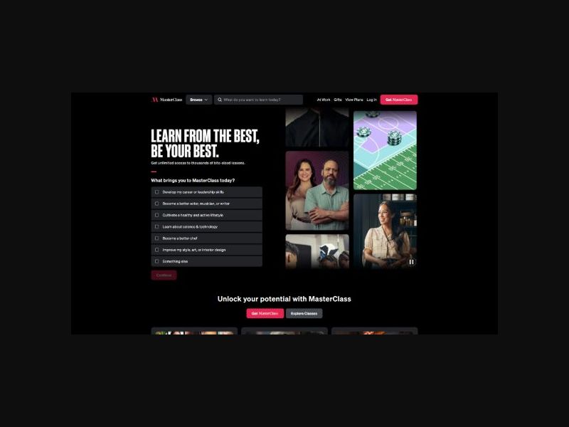 MasterClass - Online Classes with the World's Best - RevShare (US)