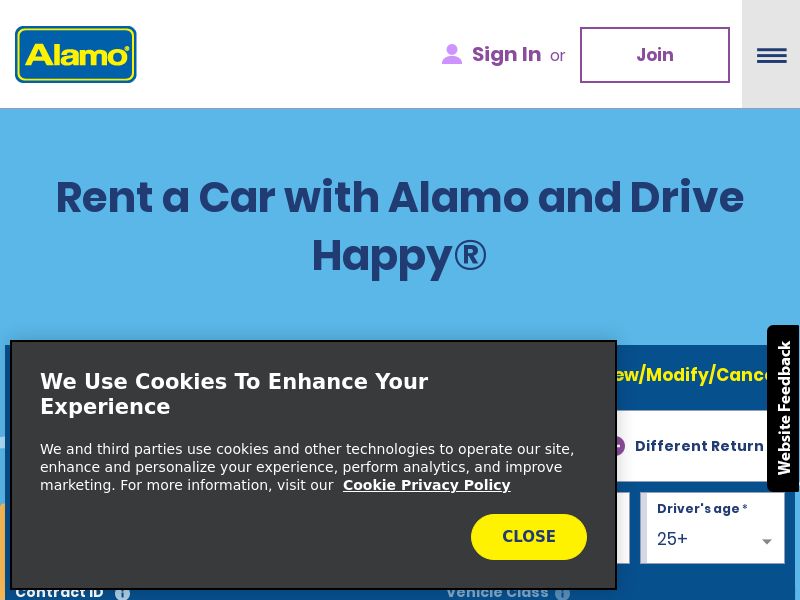 Alamo.com Car Rentals - US
