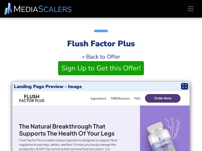 Flush Factor Plus {+DTC, TSL, VSL} [US, CA, AU, UK, NZ, IE]