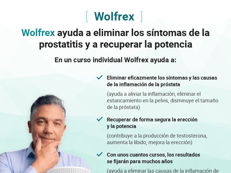 Wolfrex 590 MXN - remedy for the treatment of prostatitis