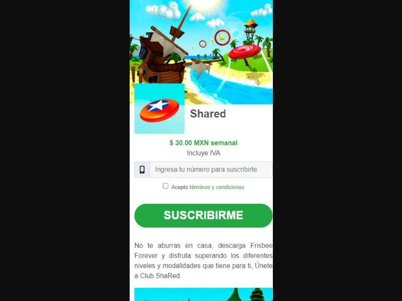 [MOB] ShaRed Frisbee /MX [Telcel] 1 Click