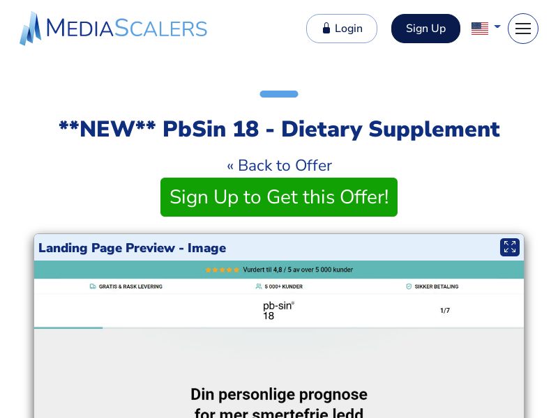 PbSin 18 - Dietary Supplement {+DTC} [NO]