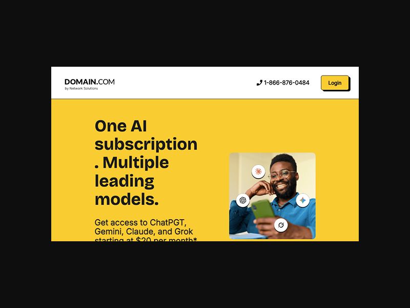 Domain.com - AI Bundle - CPS (WW) {Coupon}
