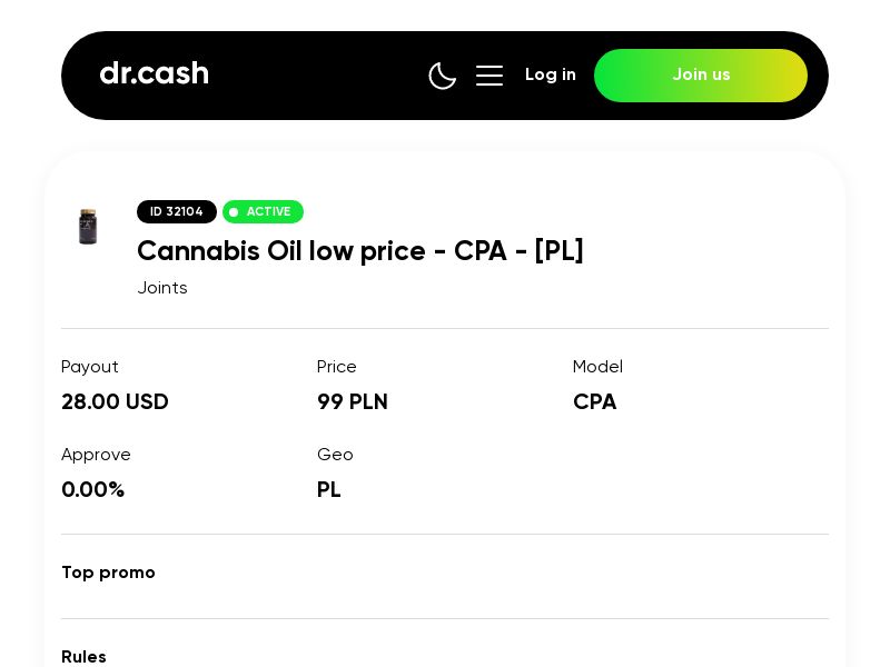Cannabis Oil low price