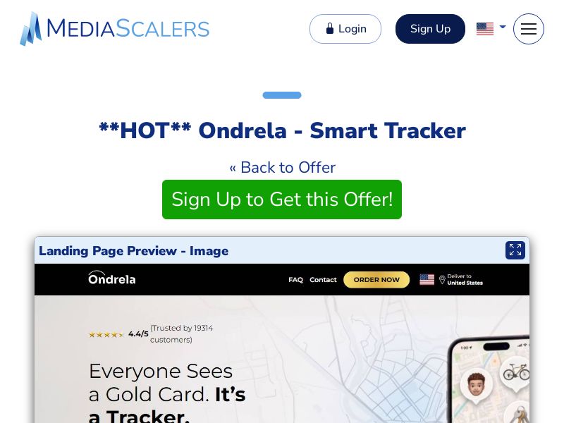 Ondrela - Smart Tracker {+Alt-Landers, DTC, Advertorial} (Event Tracking) [US, DE, CA, AU, UK, FR, IL, +44 More]