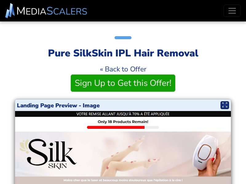 Pure SilkSkin IPL Hair Removal {+DTC} (Event Tracking) [FR]