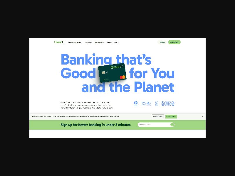 GreenFi - Climate Friendly Banking - Accounted Funded CPA (US)
