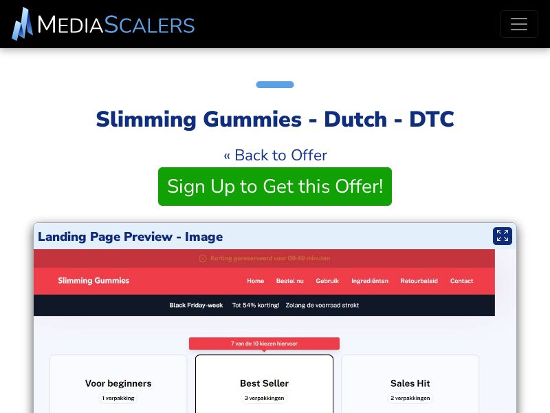 Slimming Gummies - Dutch - DTC (Event Tracking) [BE]