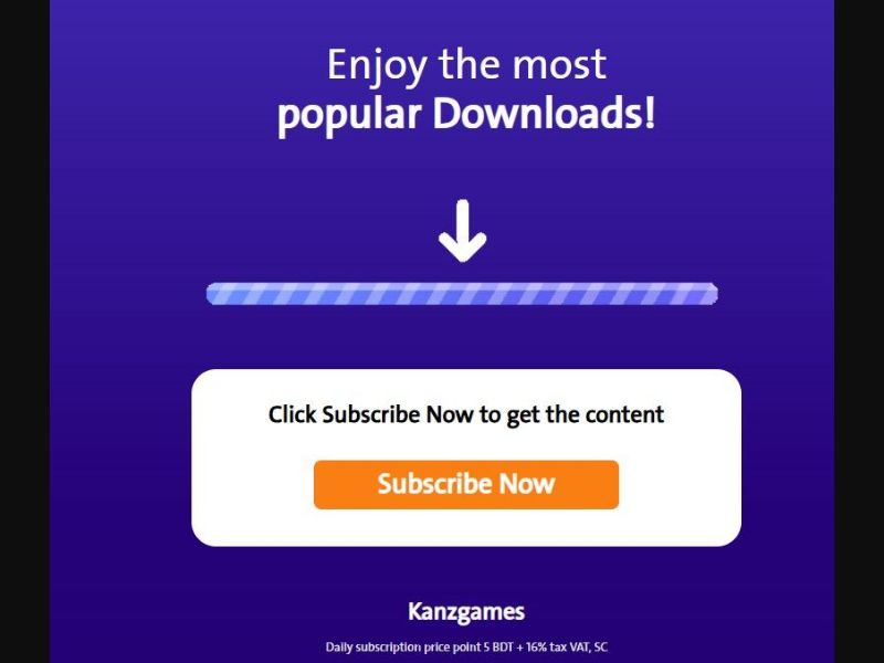 32108 - BD - [MOB] - Downloads Kanzgames - Grameephone - non billable - PIN
