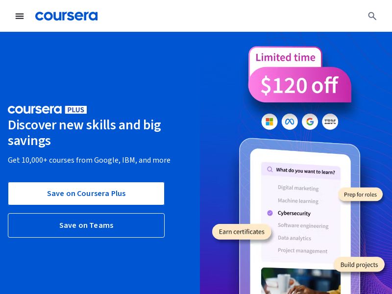 Coursera - Revshare | Int'l