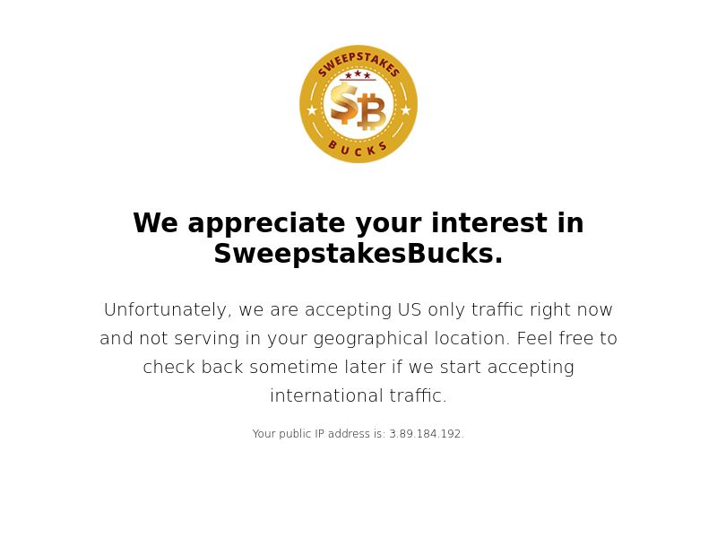SweepstakesBucks Win $25 000 - US